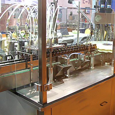 Equipment for filling of liquids and capping bottles and vials in Russia www.Minipress.ru