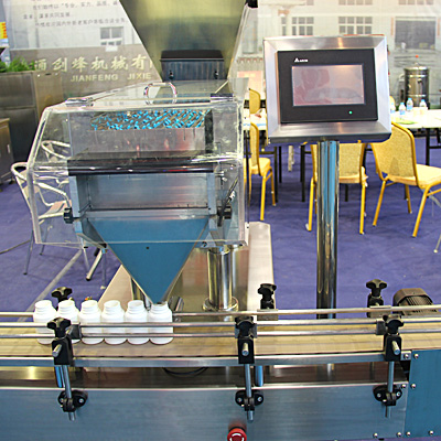 Equipment for counting and packaging the tablets and gelatin capsules in plastic and glass bottles www.Minipress.ru