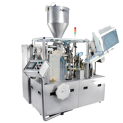 www.Minipress.ru Pharmaceutical automatic tube filling machine for plastic and aluminum tubes