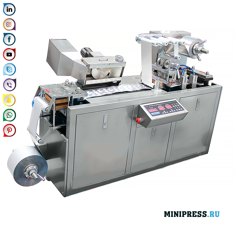 Pajisjet për mishin e tabletave dhe kapsulave të xhelatinës në flluskat e aluminit