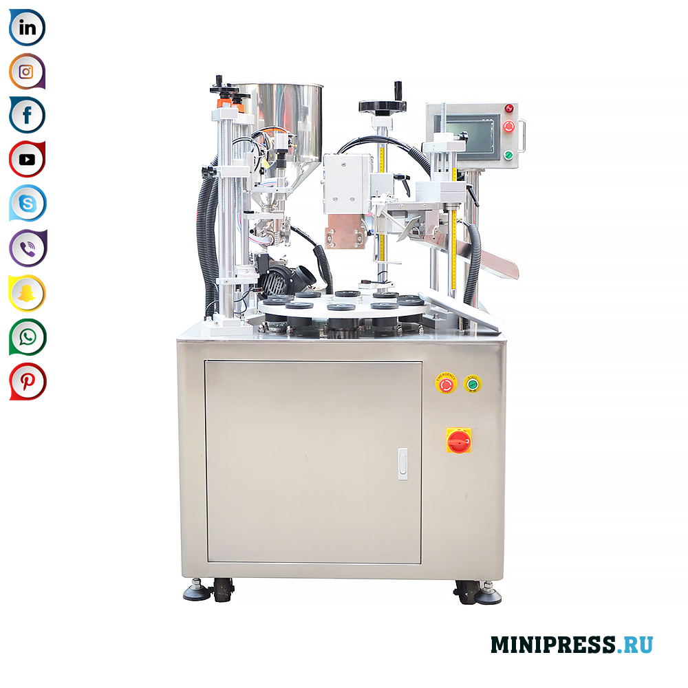 معدات لملء الأنابيب البلاستيكية وختم حافة بالموجات فوق الصوتية