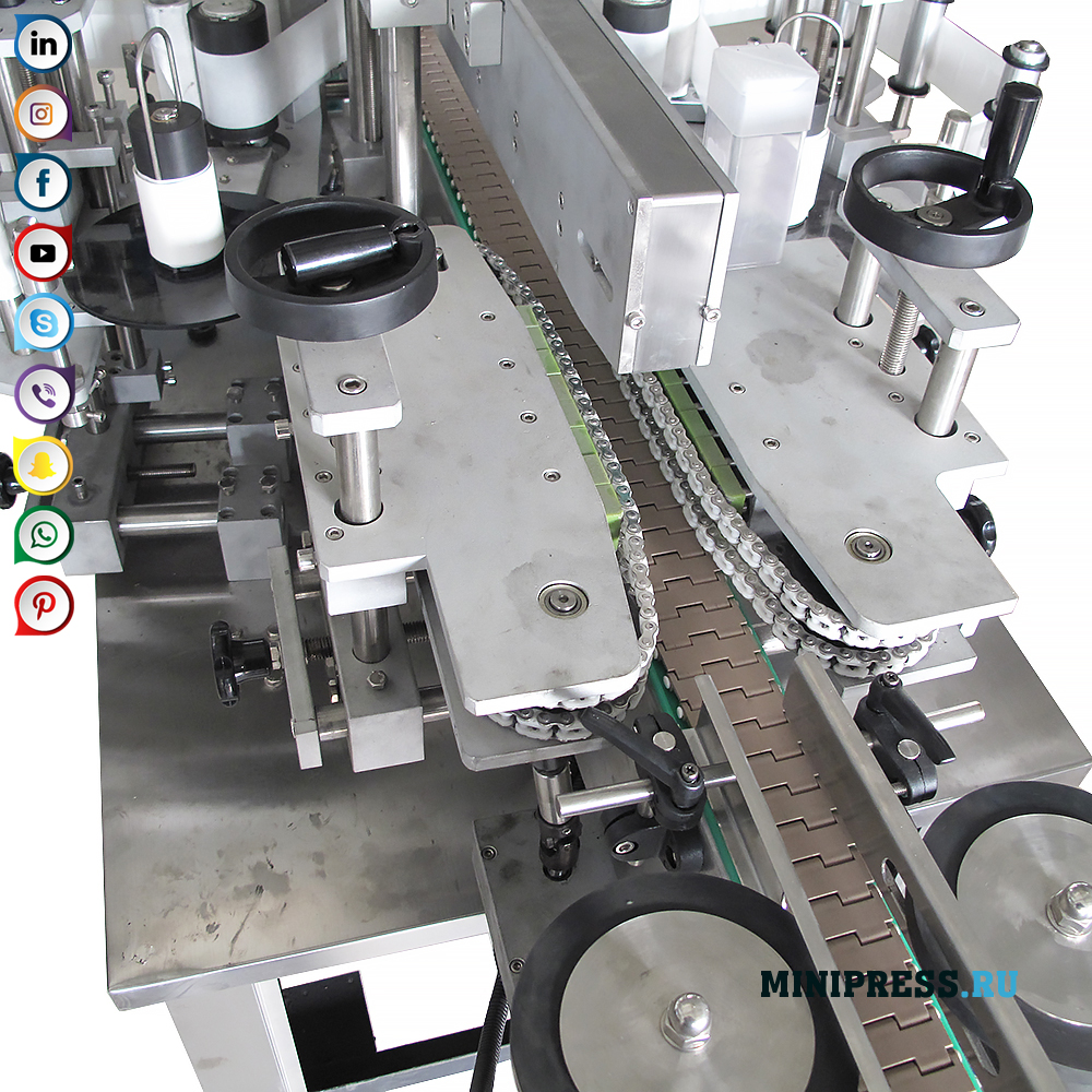 Оборудване за етикетиране на плоски пластмасови и стъклени бутилки