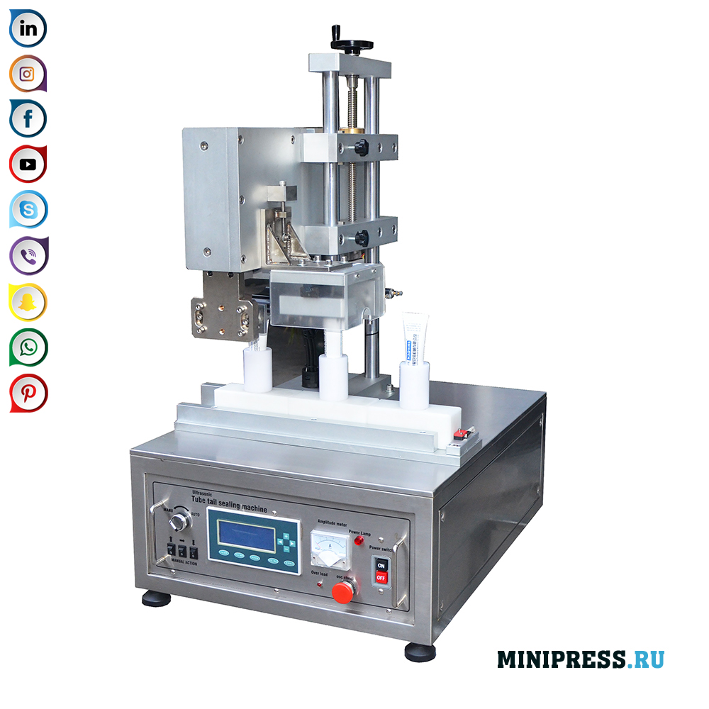 Полуавтоматична ултразвукова машина за запечатване на краищата на пластмасови тръби
