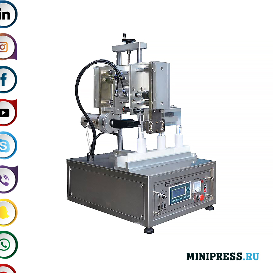 Полуавтоматична ултразвукова машина за запечатване на краищата на пластмасови тръби