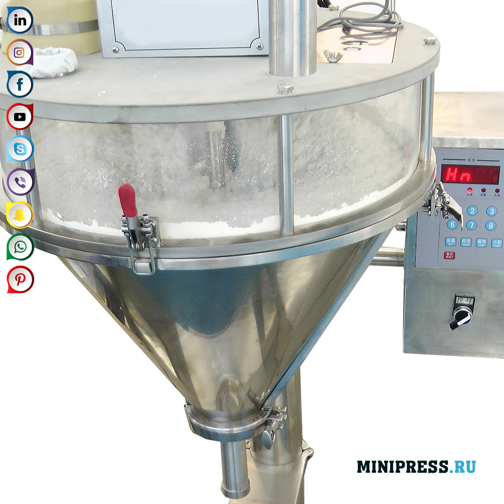 Dosificadora semiautomàtica per al subministrament d'augment de pols de flux dur