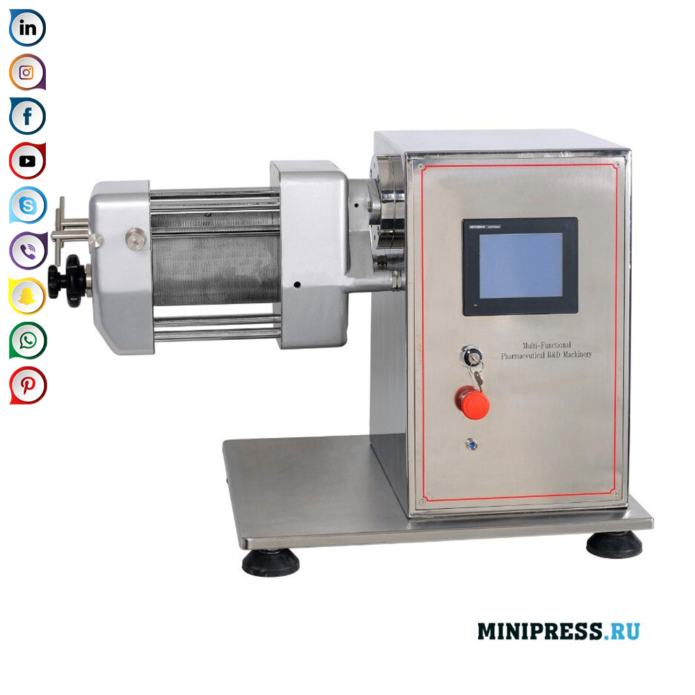Equips farmacèutics experimentals multifuncionals i granulador vibratori