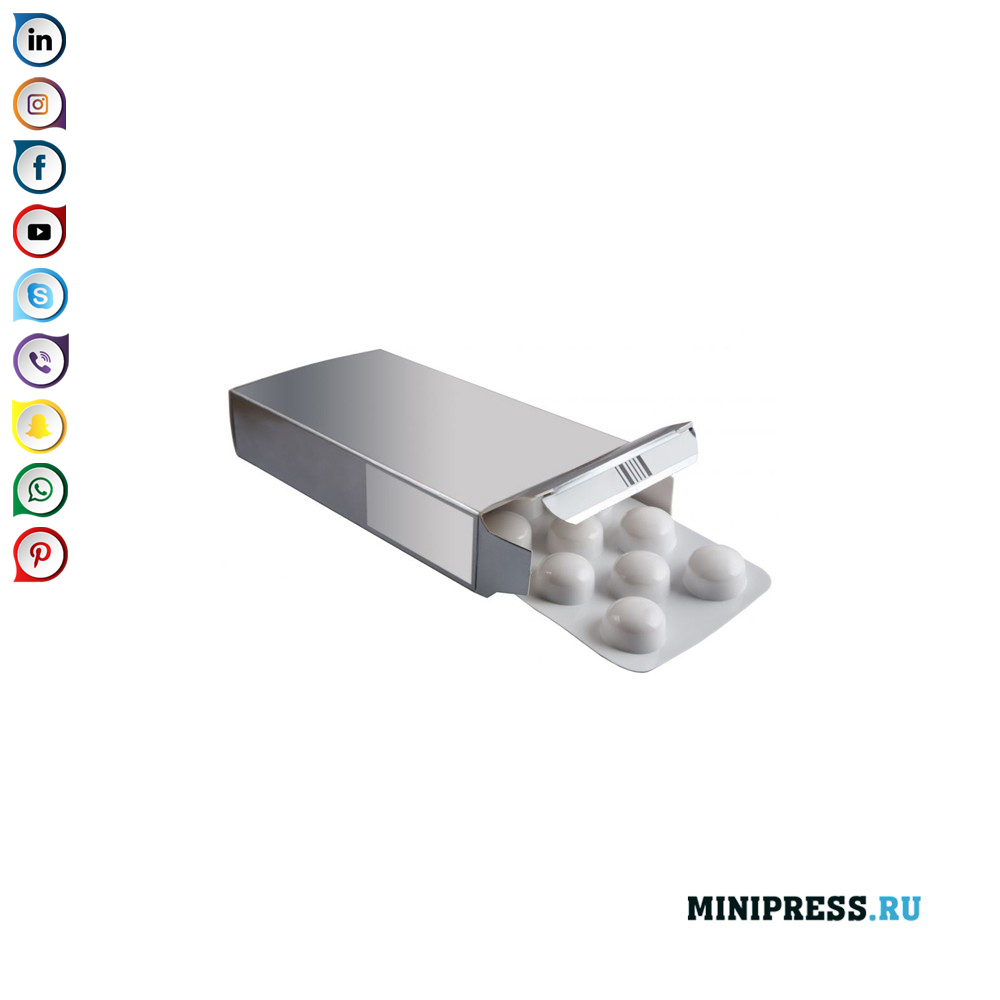 在纸板箱的包装药片。