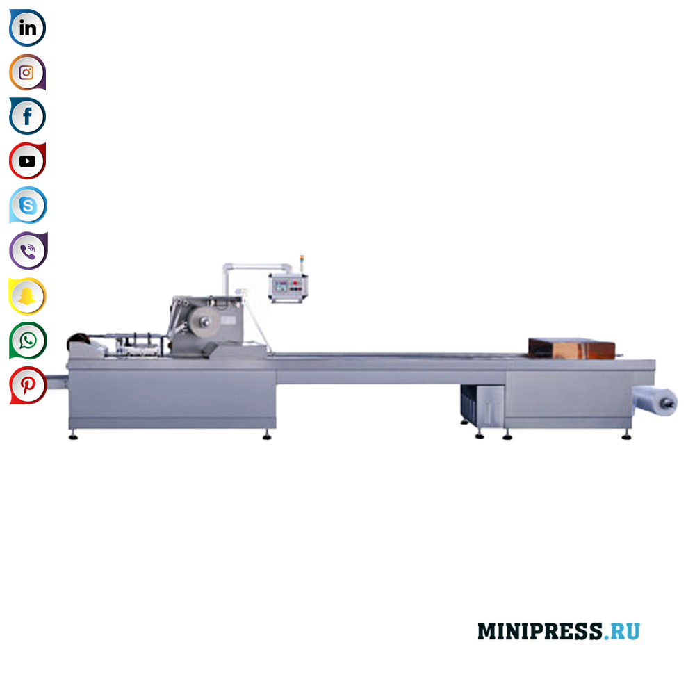 Měkký plastický puchýř modrý balicí stroj