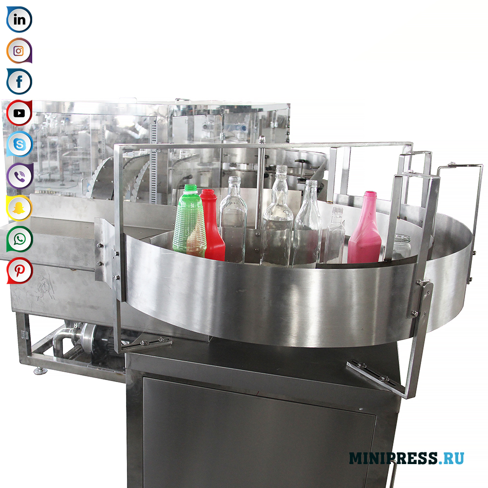 Automatisk vaskeudstyr til plast- og glasflasker og flasker