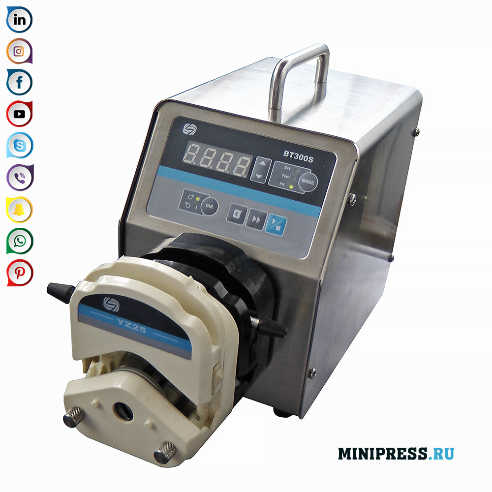 Produktion og salg af peristaltiske pumper; kontrol af væskeudfyldningsnøjagtighed