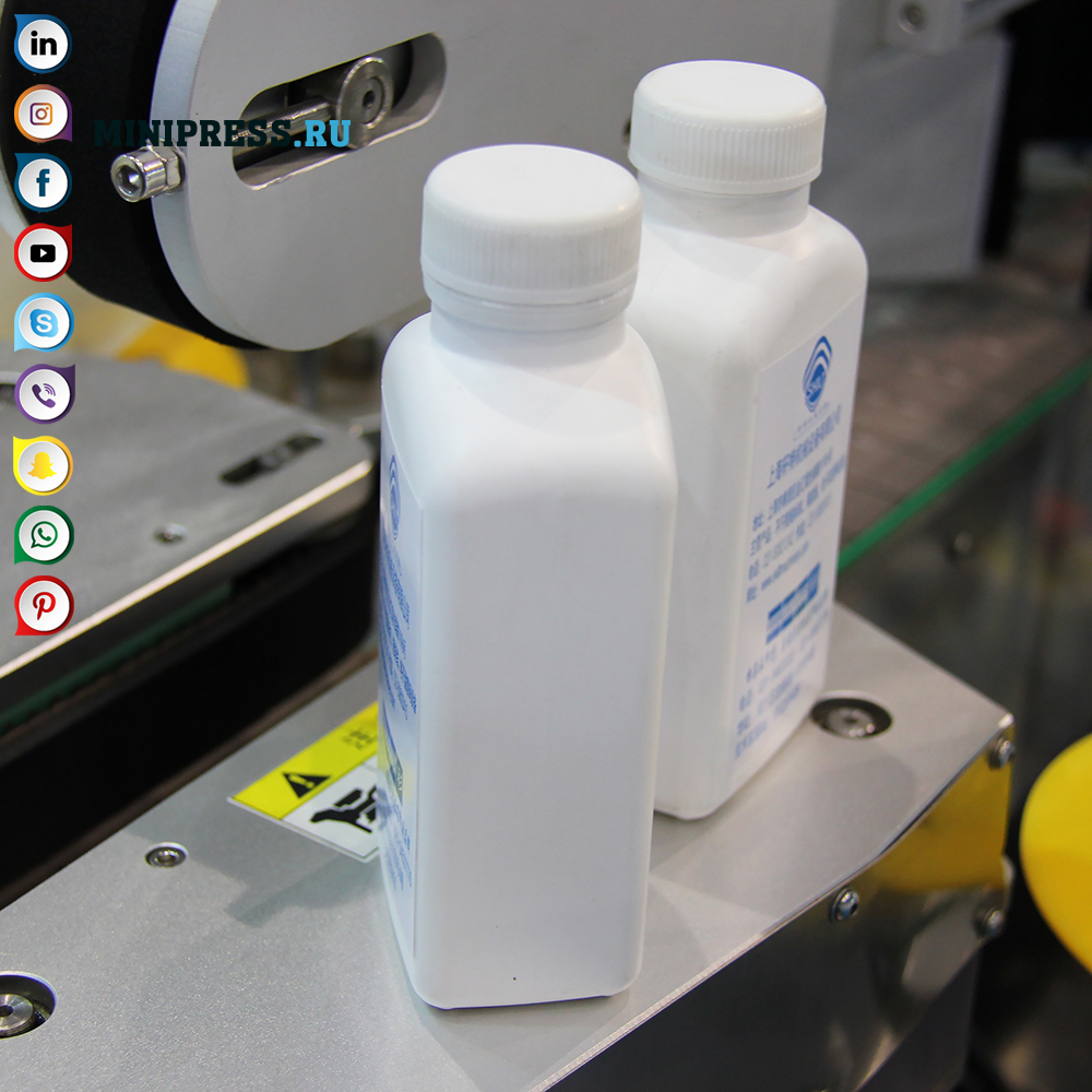 Automatische label sticker machine