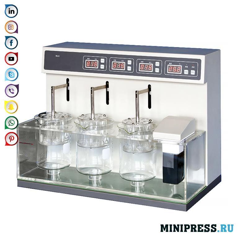 Desintegratietester om het proces van vaste desintegratie in het laboratorium te volgen