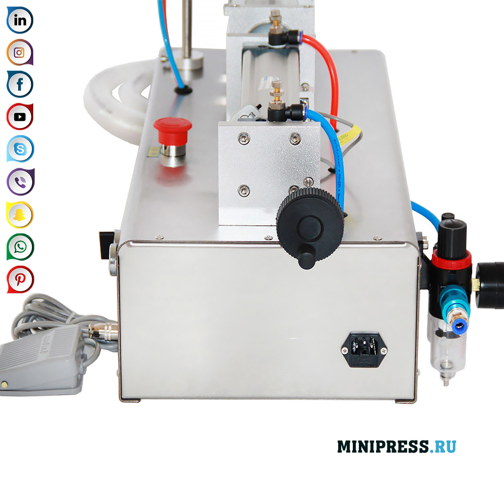 Halfautomatische tafelvulmachine