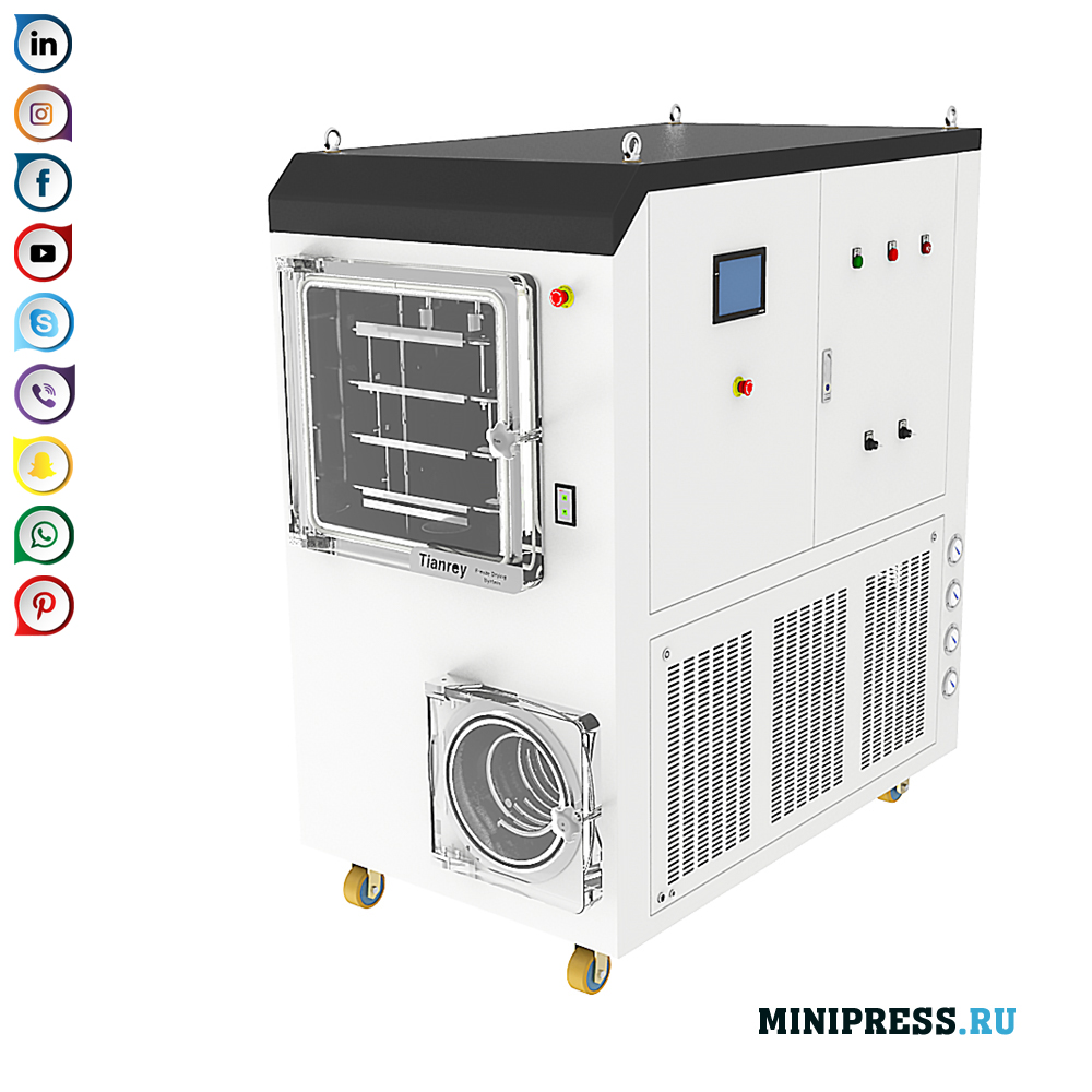 Industrieel vacuüm vriesdrogen vriesdrogen 0,5 m2