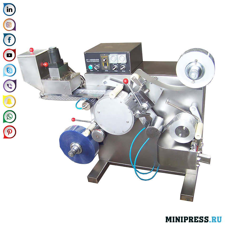 Apparatuur voor het automatisch verpakken van tabletten en gelatinecapsules in blisters
