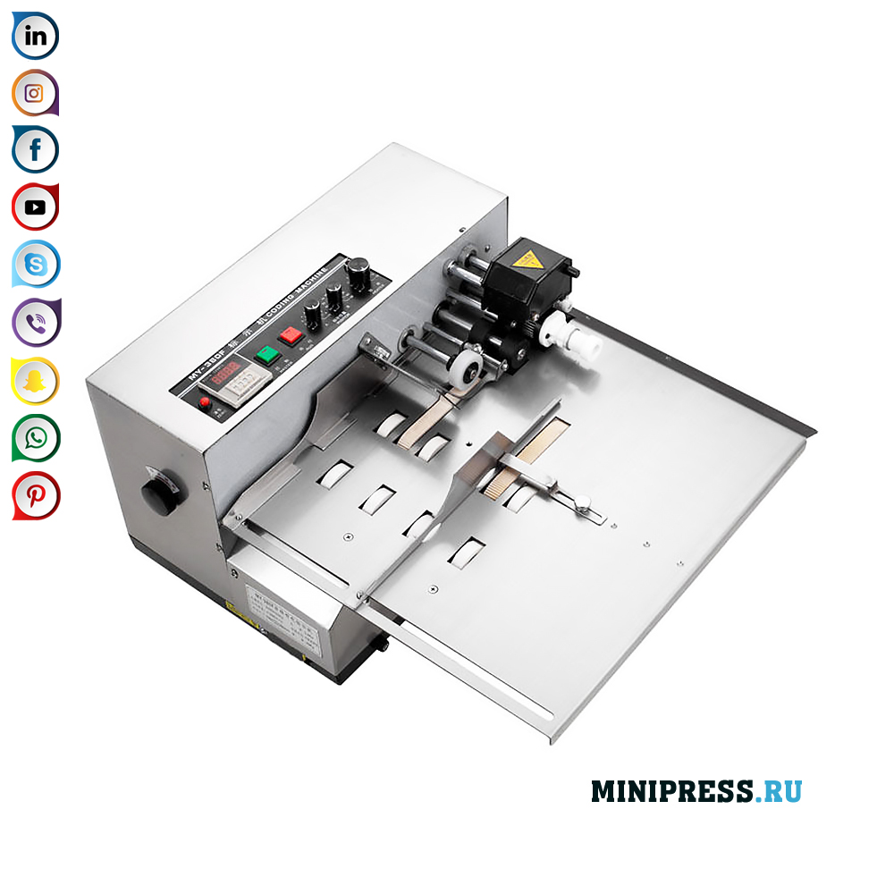 Apparatuur voor het markeren van de vervaldatum van de verpakking en het batchnummer