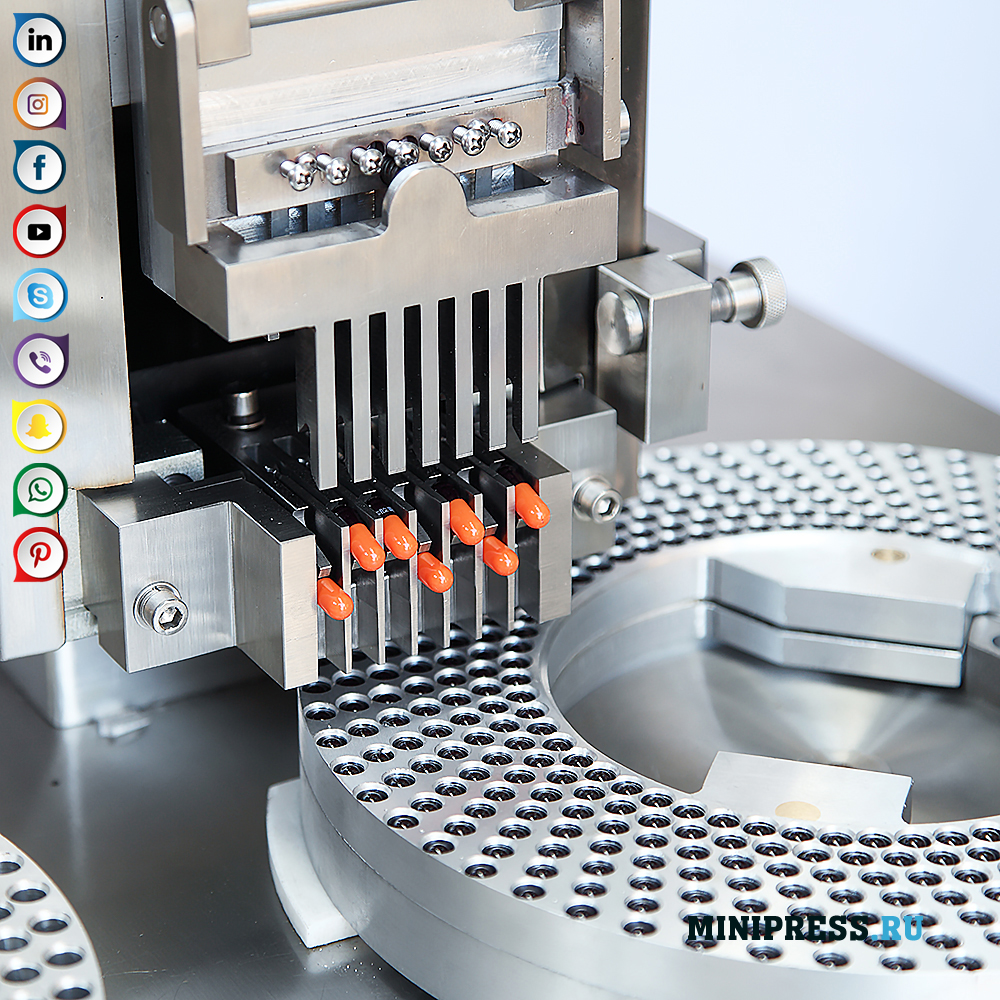 Capsulators for hard gelatine capsules MiniPress.ru Pharmaceutical