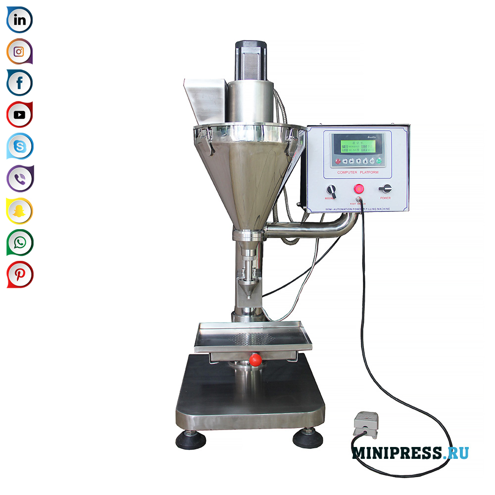 Precision dispensers powder packers MiniPress.ru Pharmaceutical