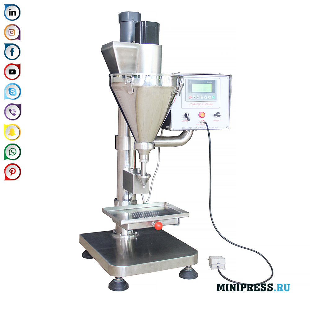 Precision dispensers powder packers MiniPress.ru Pharmaceutical