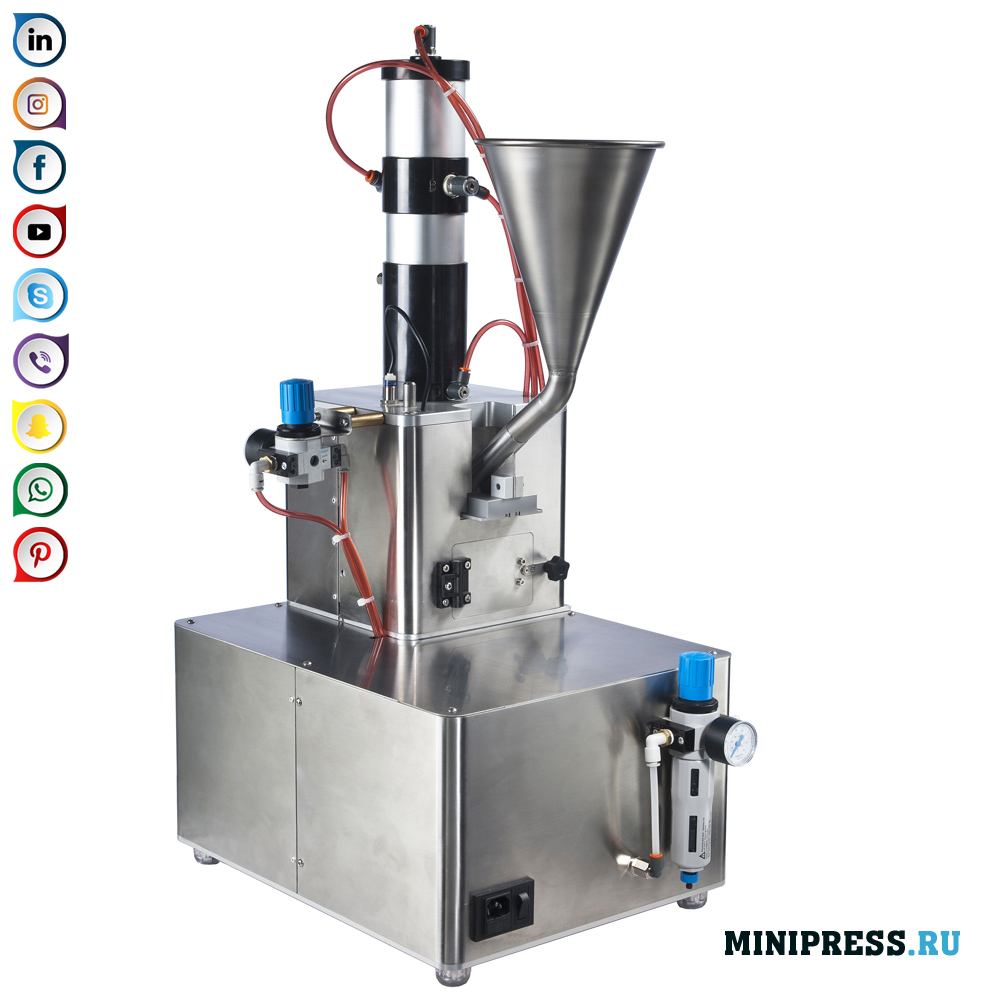 Pneumaatiline tabletipress pulbrite tablettimiseks