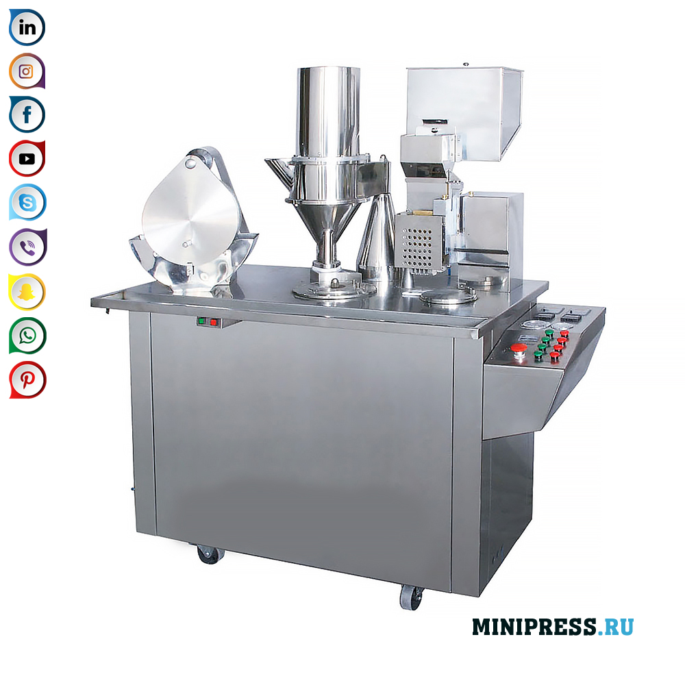 Laitteet jauheen kapseloimiseksi koviin gelatiinikapseleihin