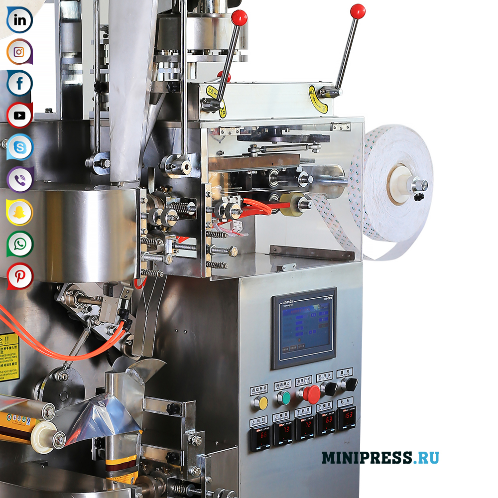 Laitteet teepussien pakkaamiseen ja pakkaamiseen kirjekuoreen