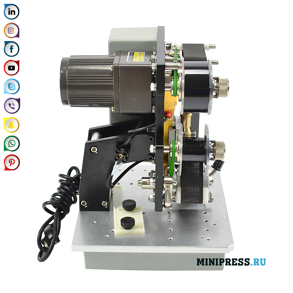 Εξοπλισμός για τη θερμή σφράγιση της ημερομηνίας και της ημερομηνίας λήξης της συσκευασίας