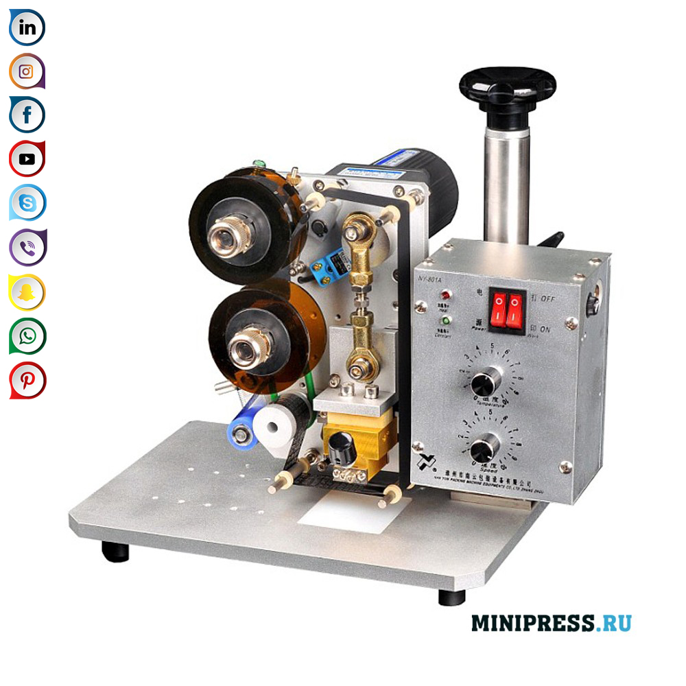 Asztali dátumszalag felszerelés