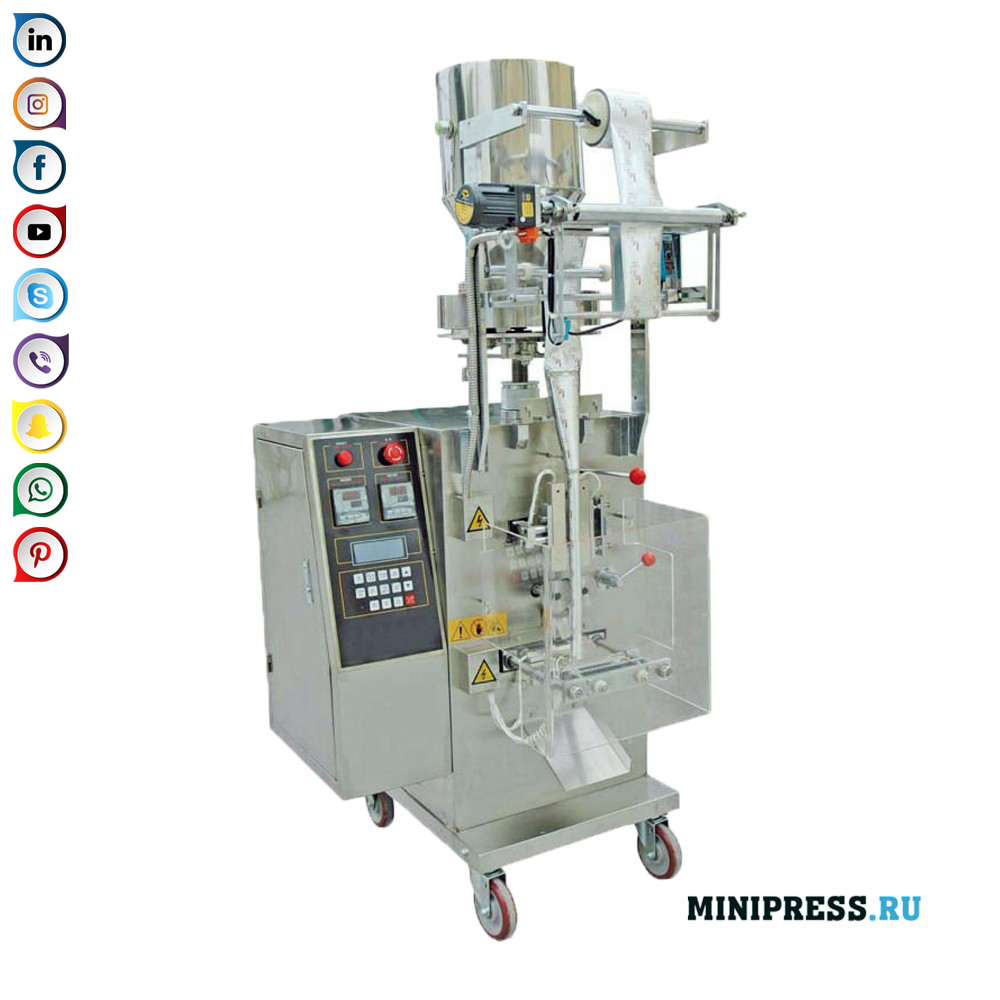Sjálfvirkur búnaður til að pakka og þétta töskur með kyrni