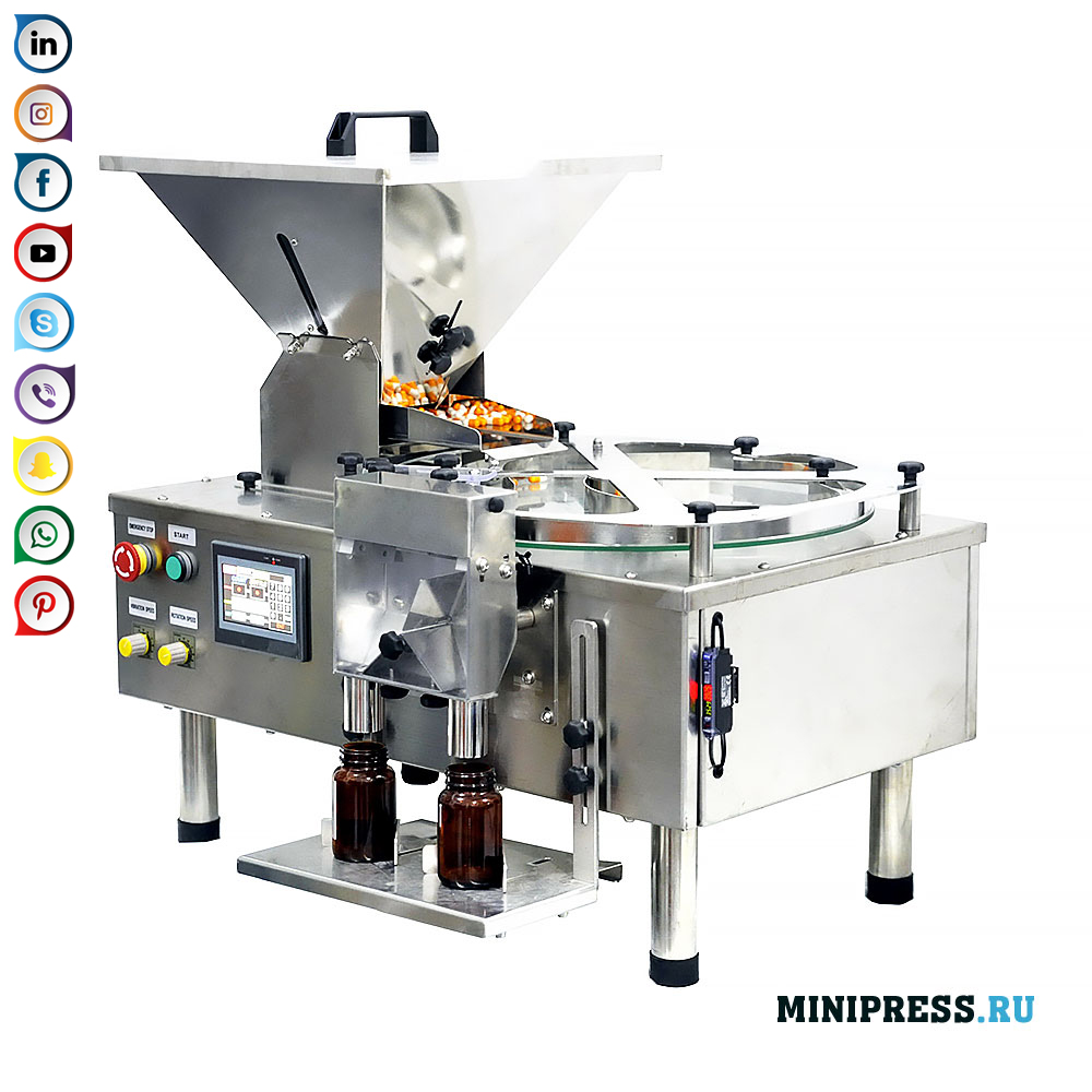 गोलियाँ और कैप्सूल की गिनती और भरने के लिए दवा उपकरण