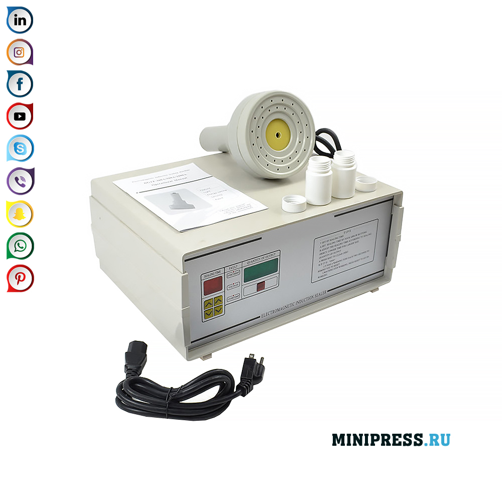 Peralatan desktop untuk mengelas membran ke leher botol plastik