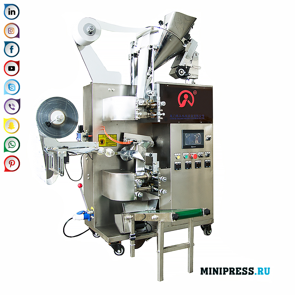 تجهیزات بسته بندی و بسته بندی کیسه های چای در یک پاکت