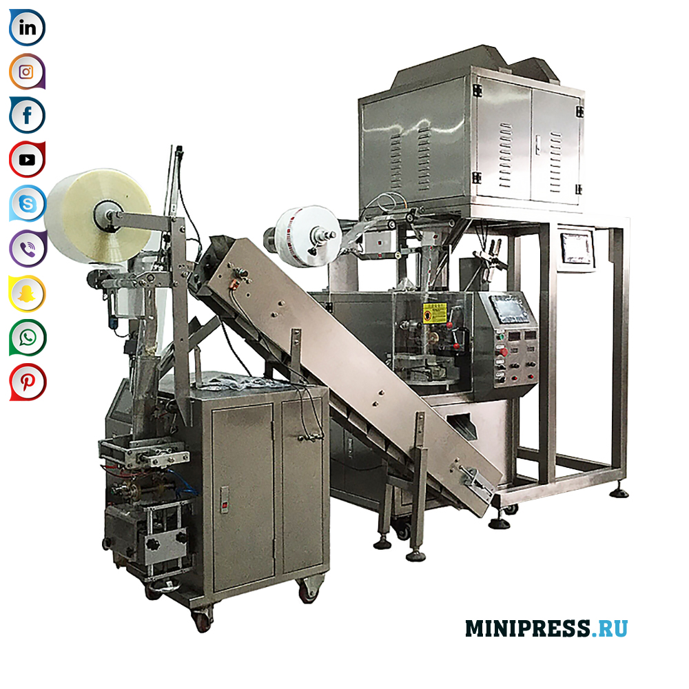 ציוד למילוי ואריזת תה בפירמידה ובמעטפה