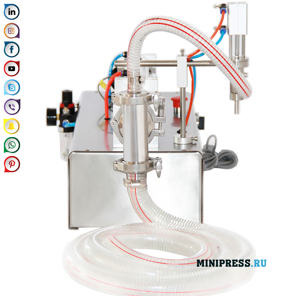 Полу-автоматска машина за полнење шише со шишенце
