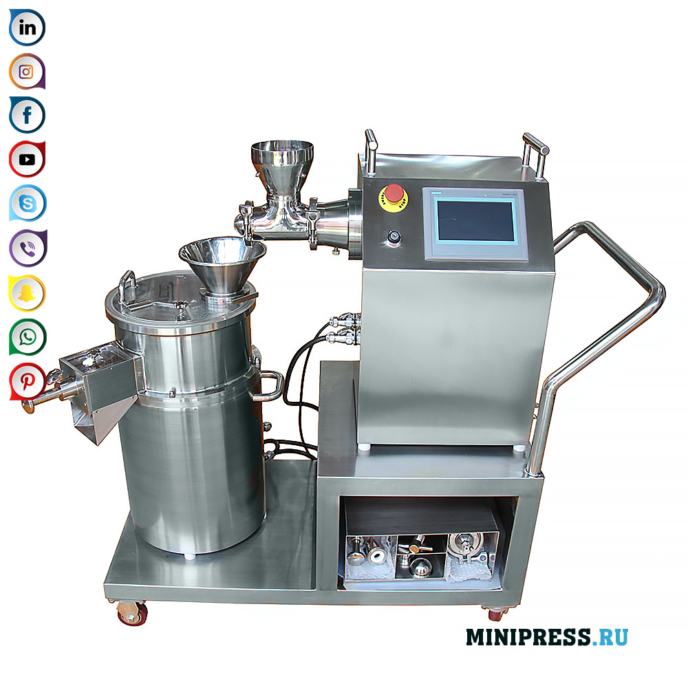 Extrusion Pharmaceutical Granulator Dengan Pelletizing Machine