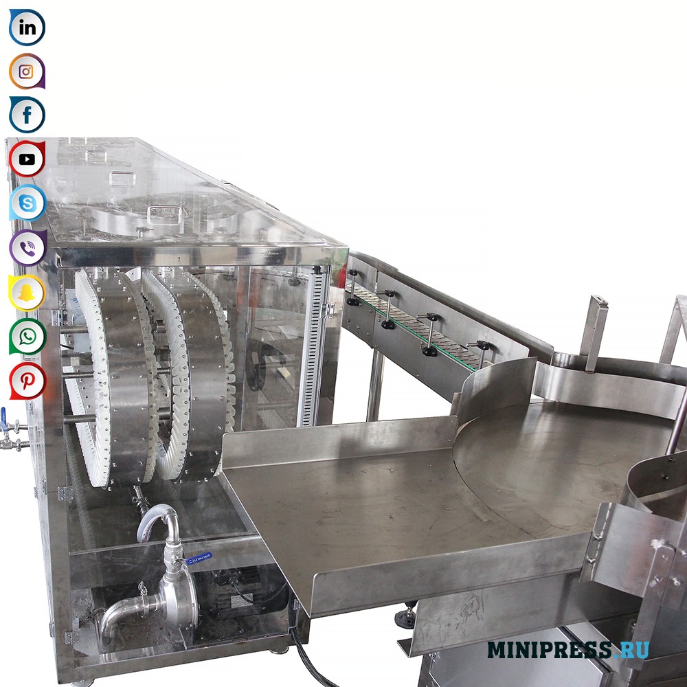 Peralatan basuh automatik untuk plastik dan botol kaca dan botol