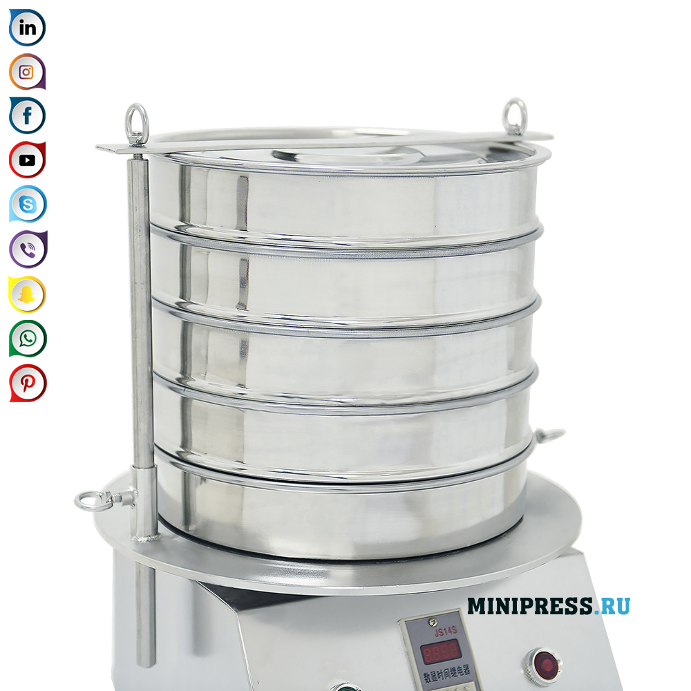 Laboratoriesvibrasjonssikt med flere nivåer