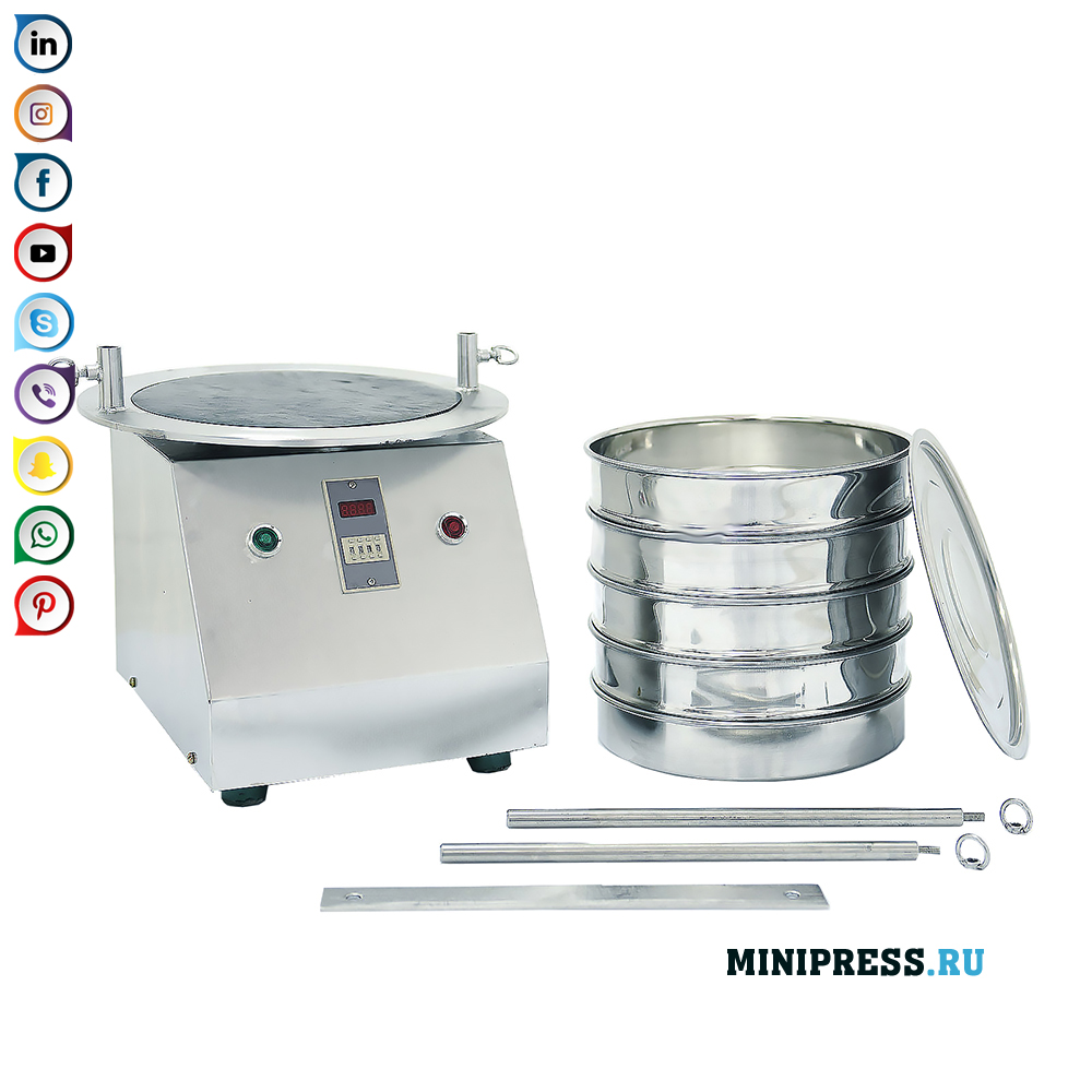 Laboratoriesvibrasjonssikt med flere nivåer