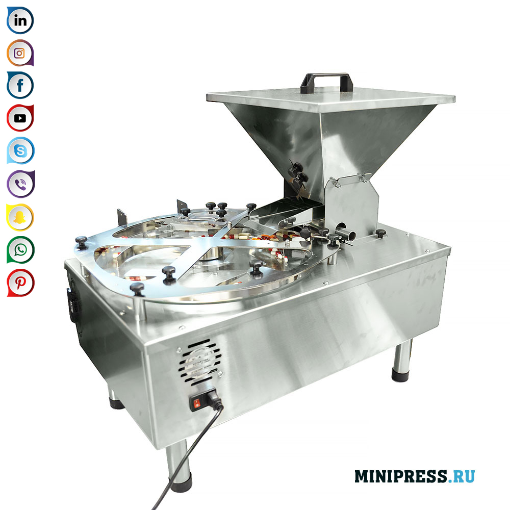 Farmasøytisk utstyr for telling og fylling av tabletter og kapsler