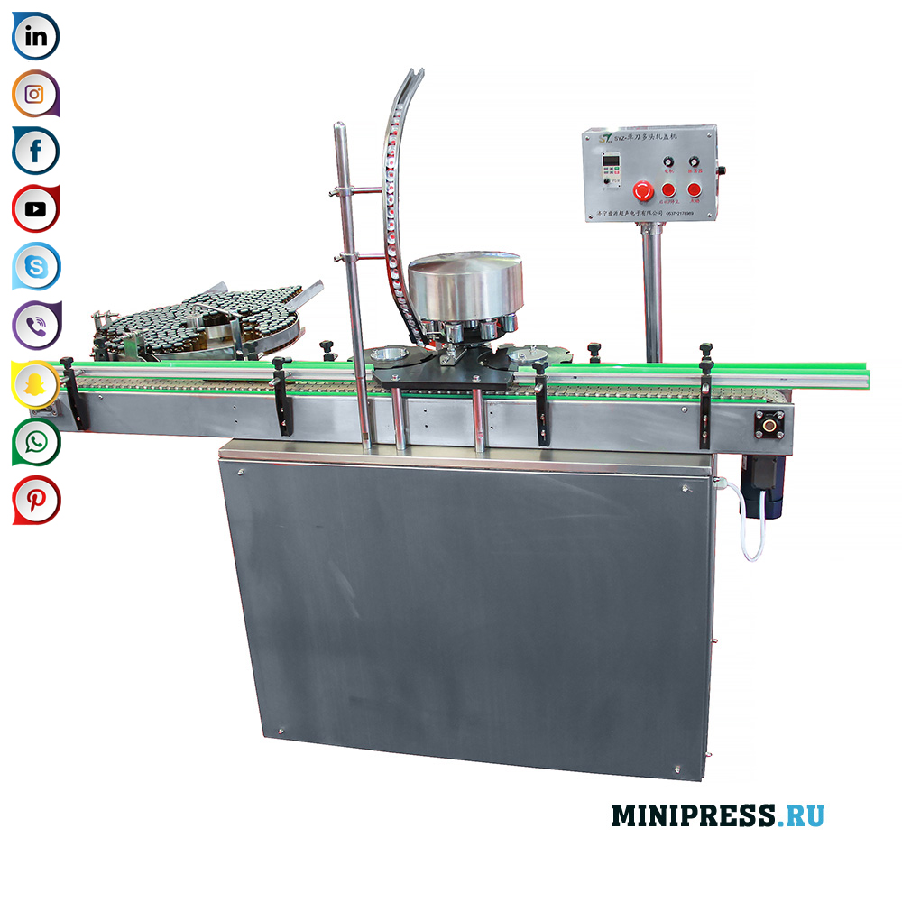 Echipamente pentru rularea capacelor de aluminiu pe sticle