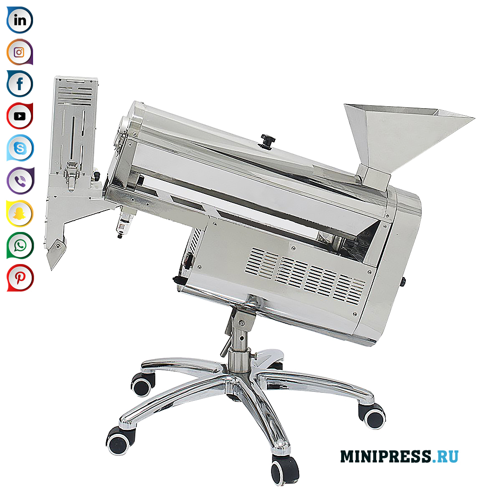 Echipament pentru lustruire și îndepărtarea prafului din capsulele de gelatină dură