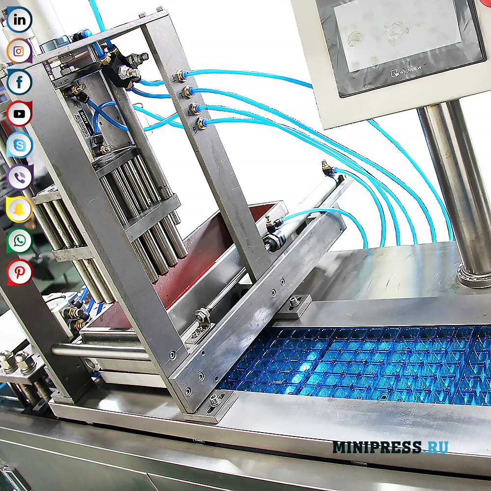 Опрема за пуњење и паковање крвавих глиста у блистере