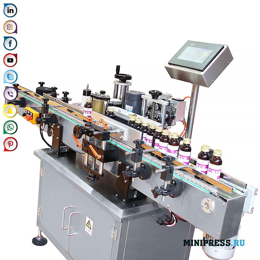 Stroje na označovanie sklenených fliaš