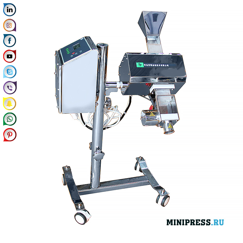 Kovinski separator za pregled tablet in kapsul
