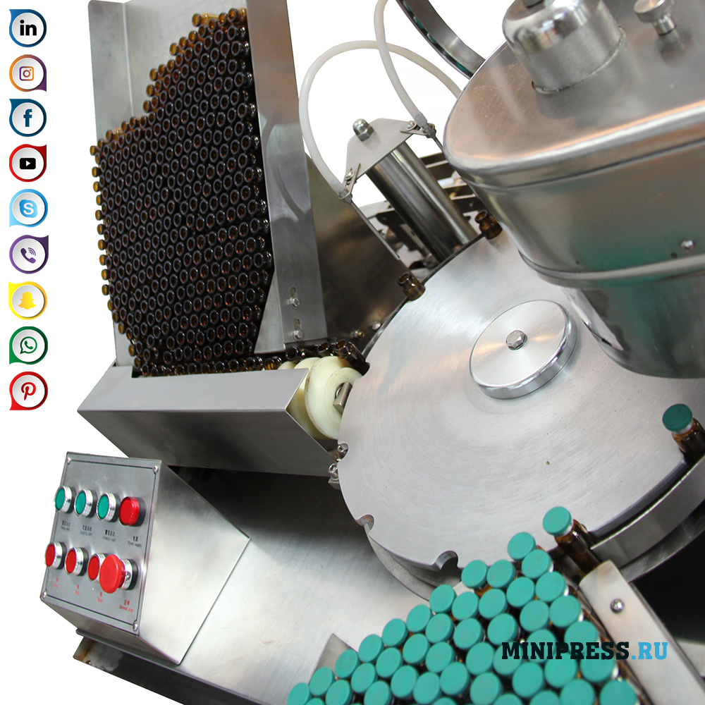 Avtomatska oprema za polnjenje tekočin v nestabilne steklenice