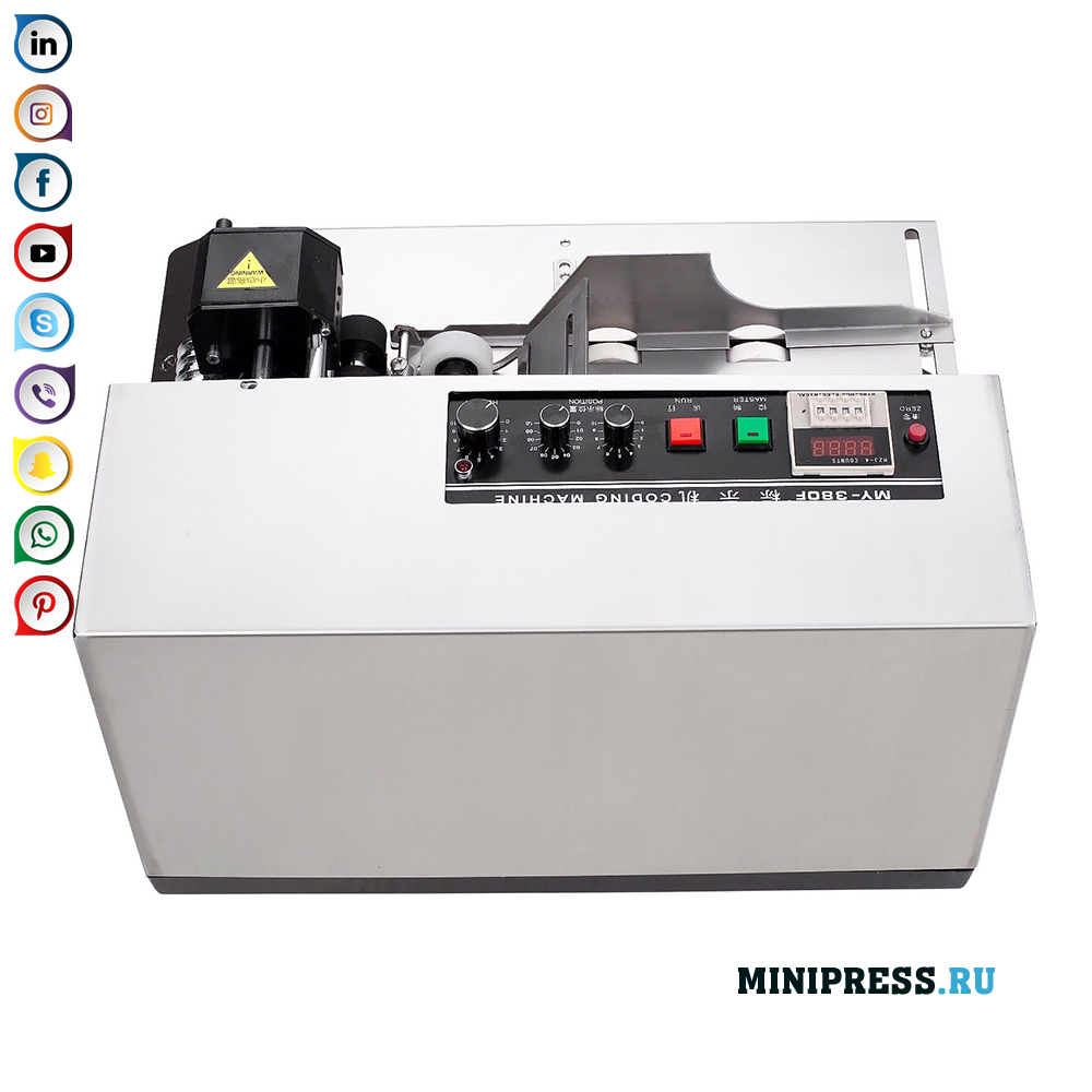Máquinas impresión fecha de vencimiento y números de lote MiniPress.ru Catálogo de equipos farmacéuticos