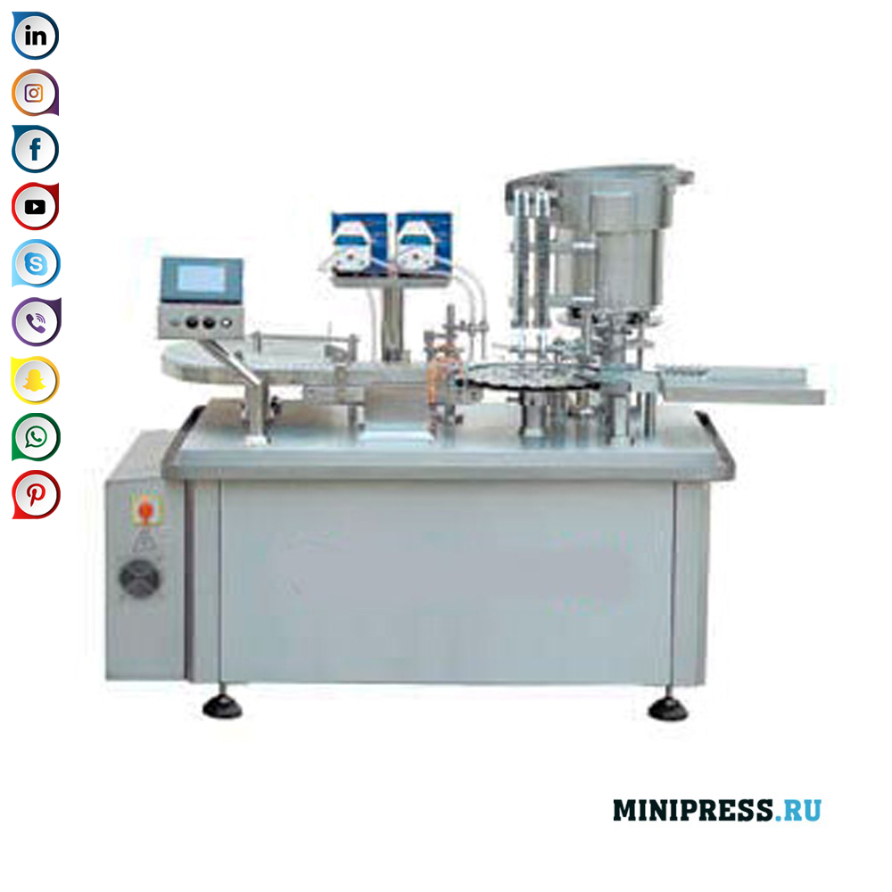 Vifaa vya kujaza antibiotics katika chupa za glasi