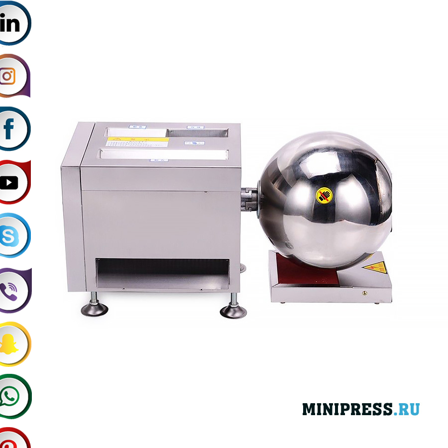 Utrustning för produktion av drageer och kokar med en diameter upp till 30 mm