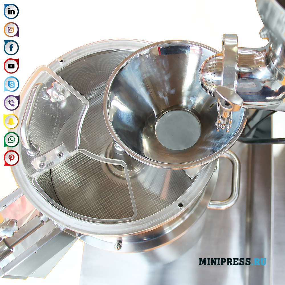 Extrusion Farmaceutisk granulator med pelleteringsmaskin