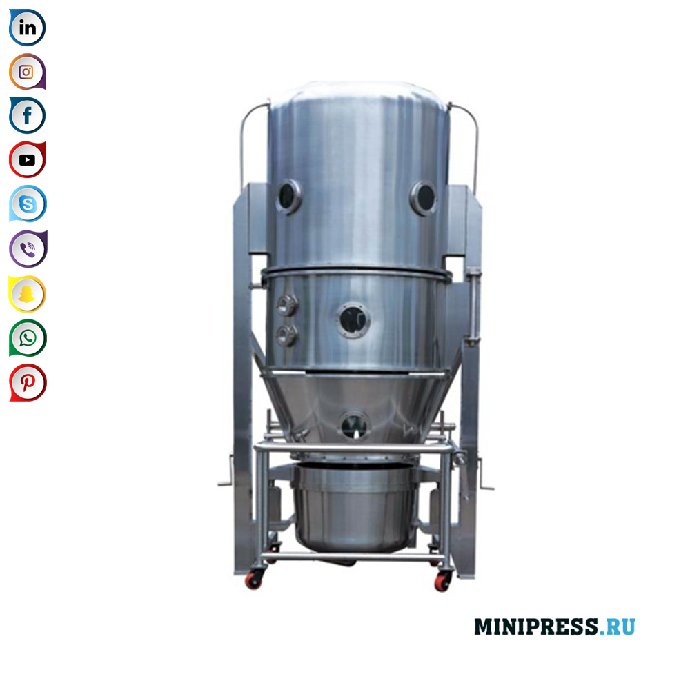 Granulator med flytande bäddar